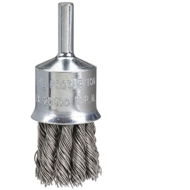 Bordo End Brush Twist Knot 1/4'' Spindle 19mm - 5119-19.5