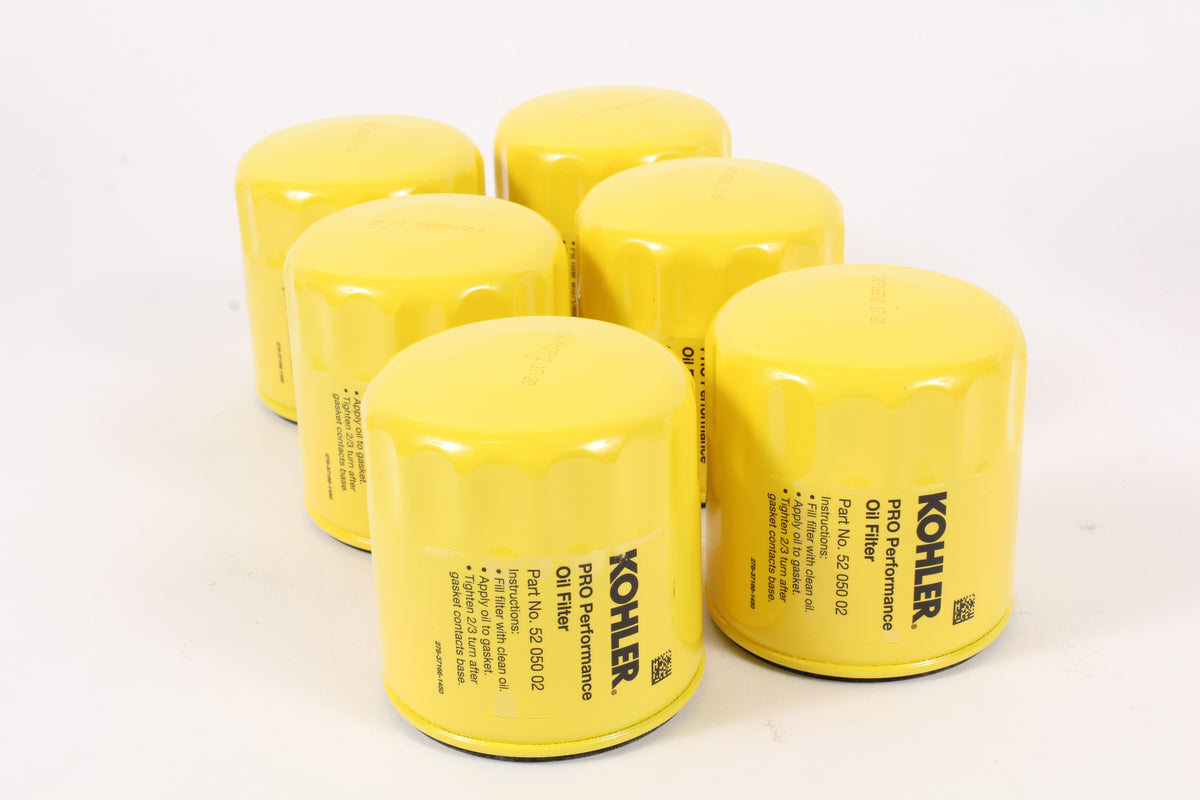 6 Pack Genuine Kohler 52-050-02-S Pro Performance Oil Filter 52 050 02-s OEM