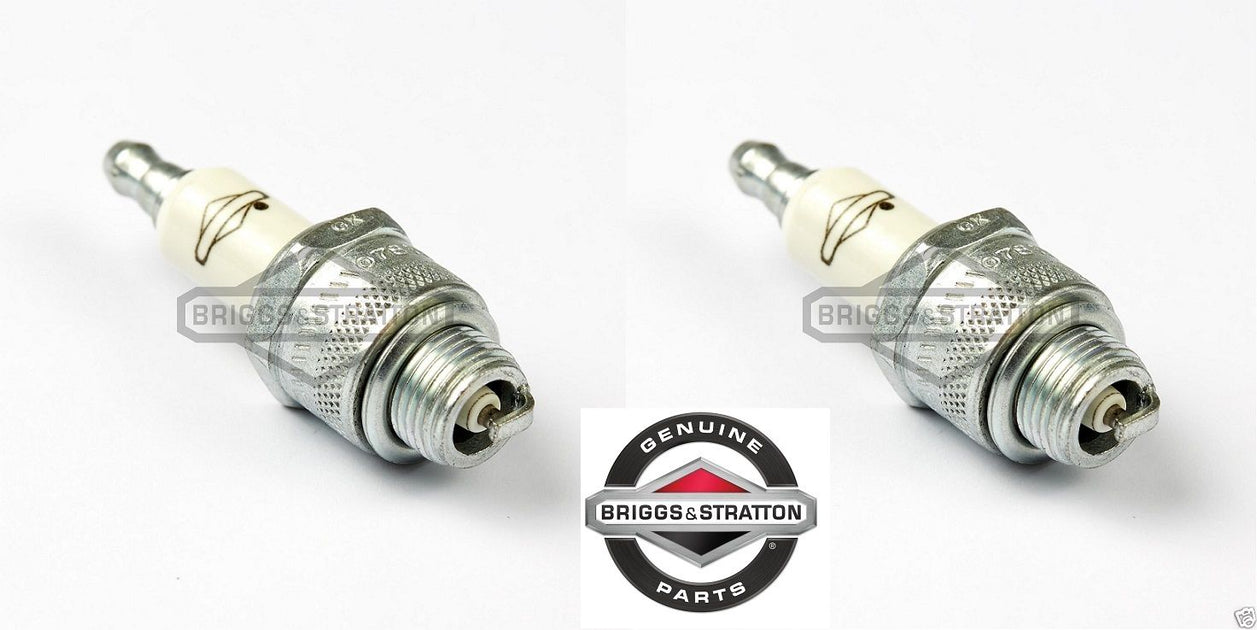 2 Pack Genuine Briggs & Stratton 591868 Spark Plug Fits Champion RJ19LMC OEM