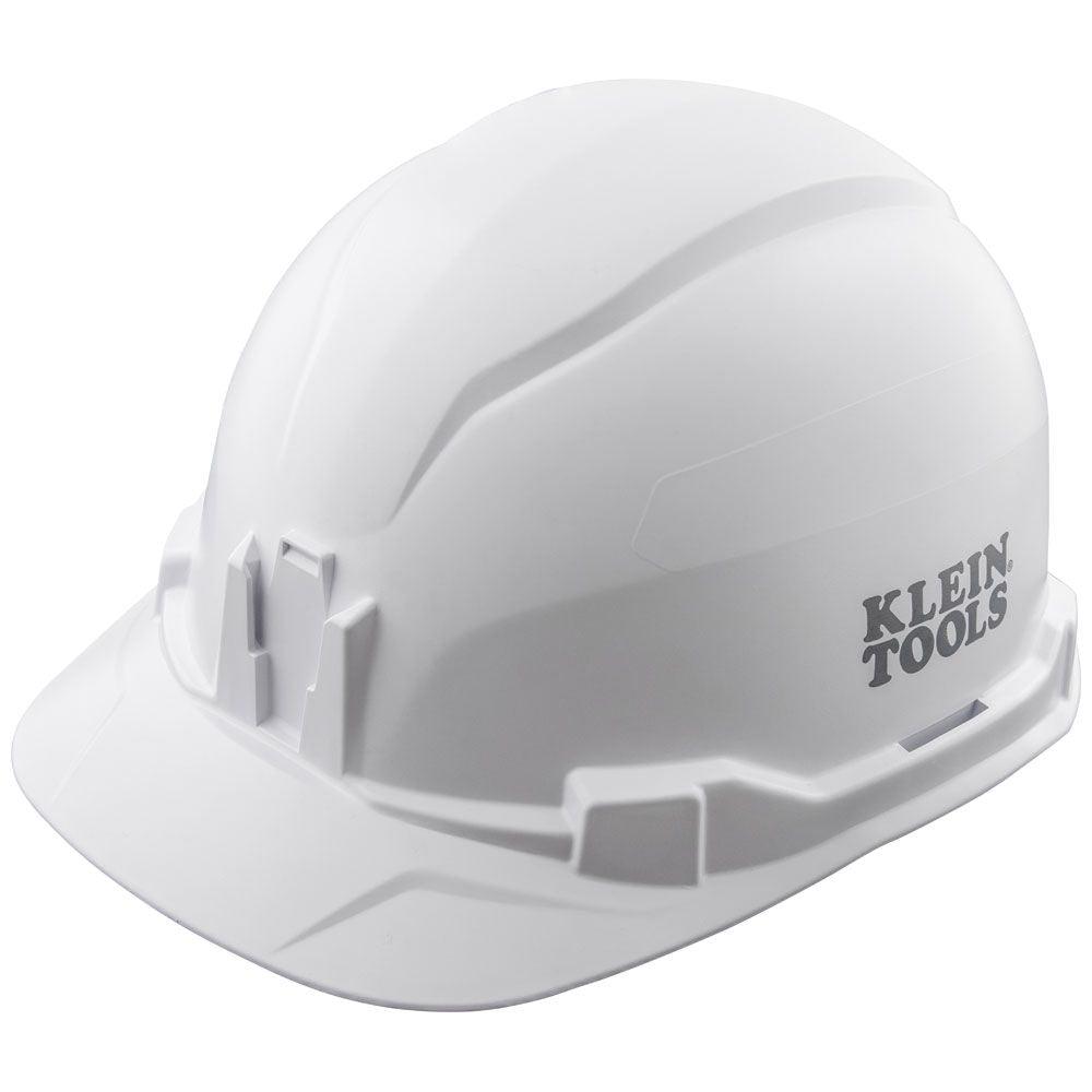 Klein Tools Hard Hat, Non-Vented, Cap Style, White, Model 60100*