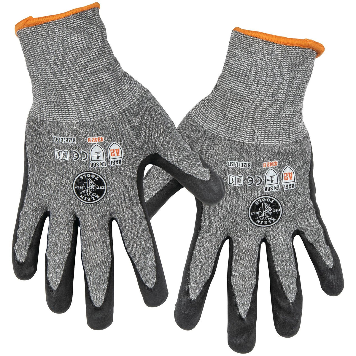 Klein Tools XLarge Cut 2 Touchscreen Leather Gloves (2 Pairs) Model 60197