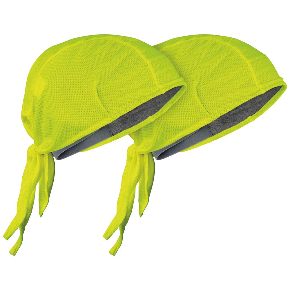 Klein Tools Cooling Do-Rag High-Visibility Yellow, Pack of 2, Model 60546