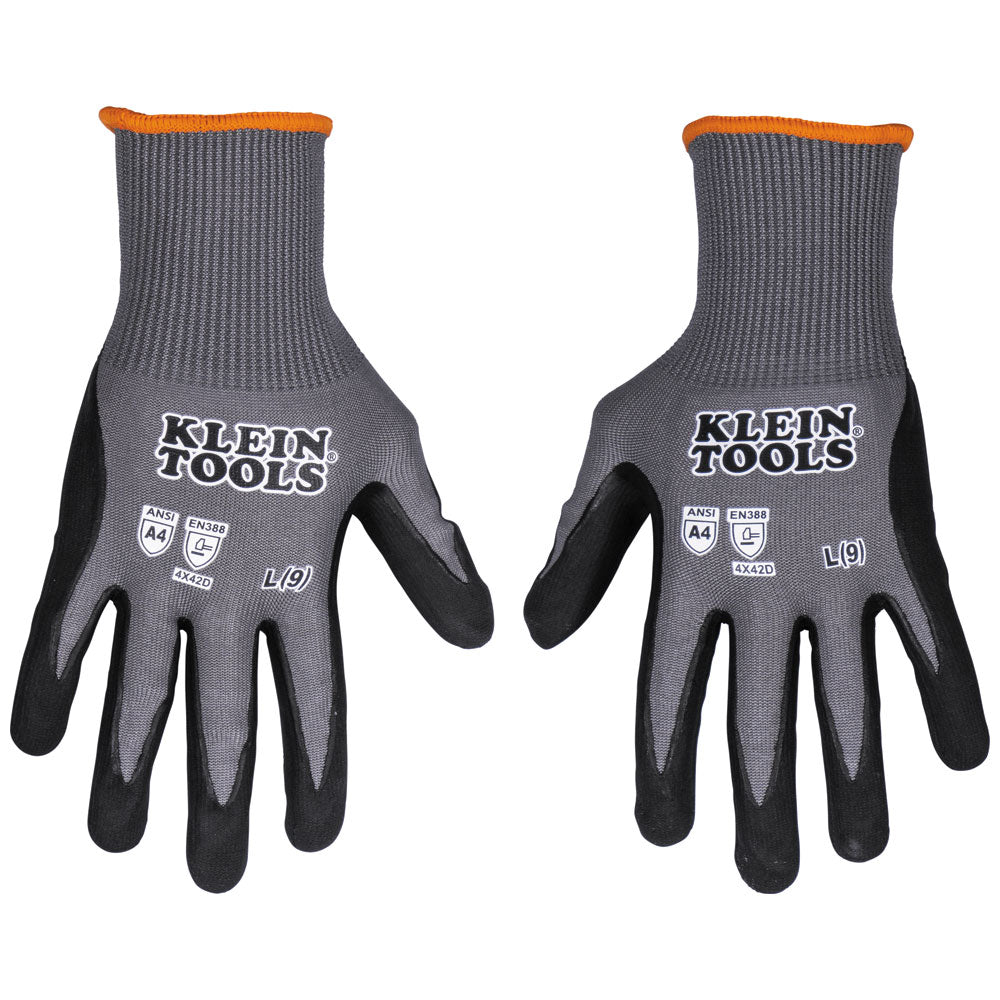 Klein Tools Cut 4 Knit Dip Glove, Small (2 PK), Model 60587