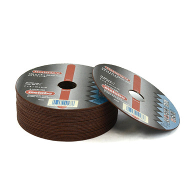 Metabo 125mm x 1mm Cutting Discs - 22mm Bore - 10 Pack