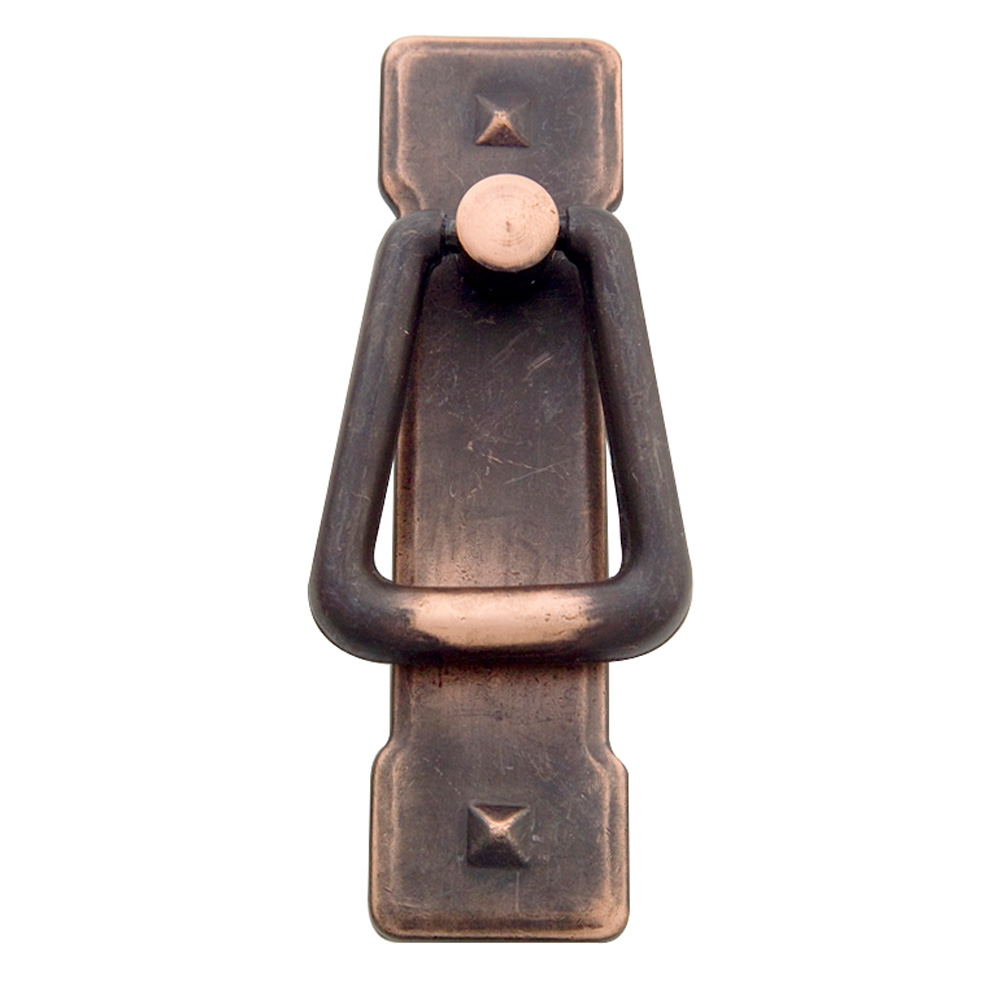 Solid Cast Brass Mission Style Pendant Ring Pull