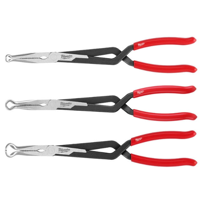 Milwaukee 48-22-6563 13″ Long Reach Hose Grip Pliers Set 3-Piece