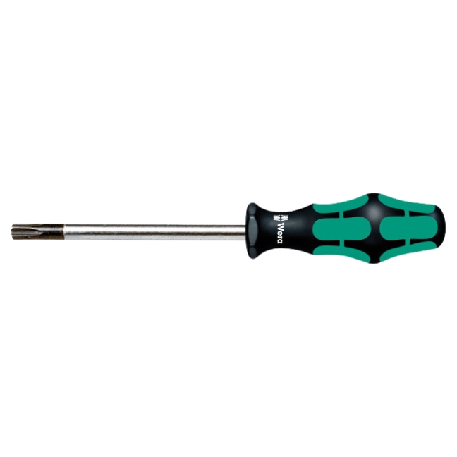 Wera 138263 367 BO Kraftform Plus Security TORX Screwdriver with Bore Hole TX25 x 100mm (4″)