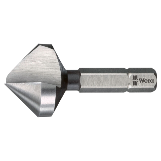 Wera 104665 845 1-Flute Countersink Bit 20.50mm for M10 Flat Head Screws
