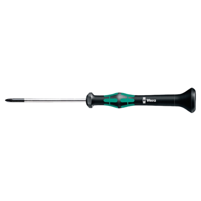 Wera 118024 2050 Kraftform Micro Phillips Precision Screwdriver PH1 x 80mm (3-1/8″)