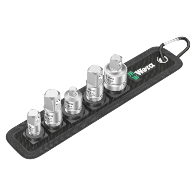Wera 042680 781/5 Set 1 Internal to External Square Drive Adapter Set 6-Piece