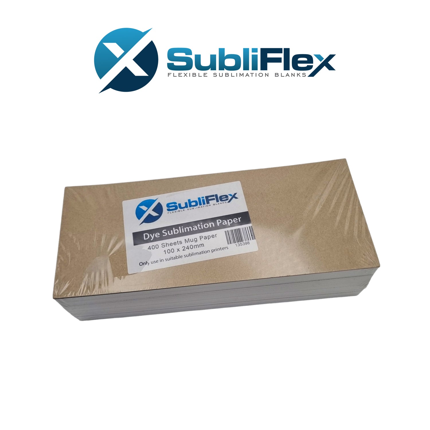 SubliFlex - Pre Cut Mug paper - 400 Sheets - 100 x 240