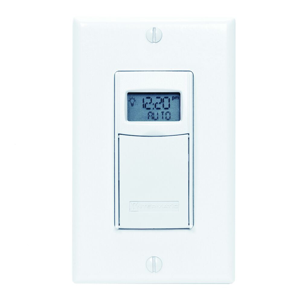 Intermatic White 7-Day Heavy-Duty Programmable Timer, 20A, Model EI600WC