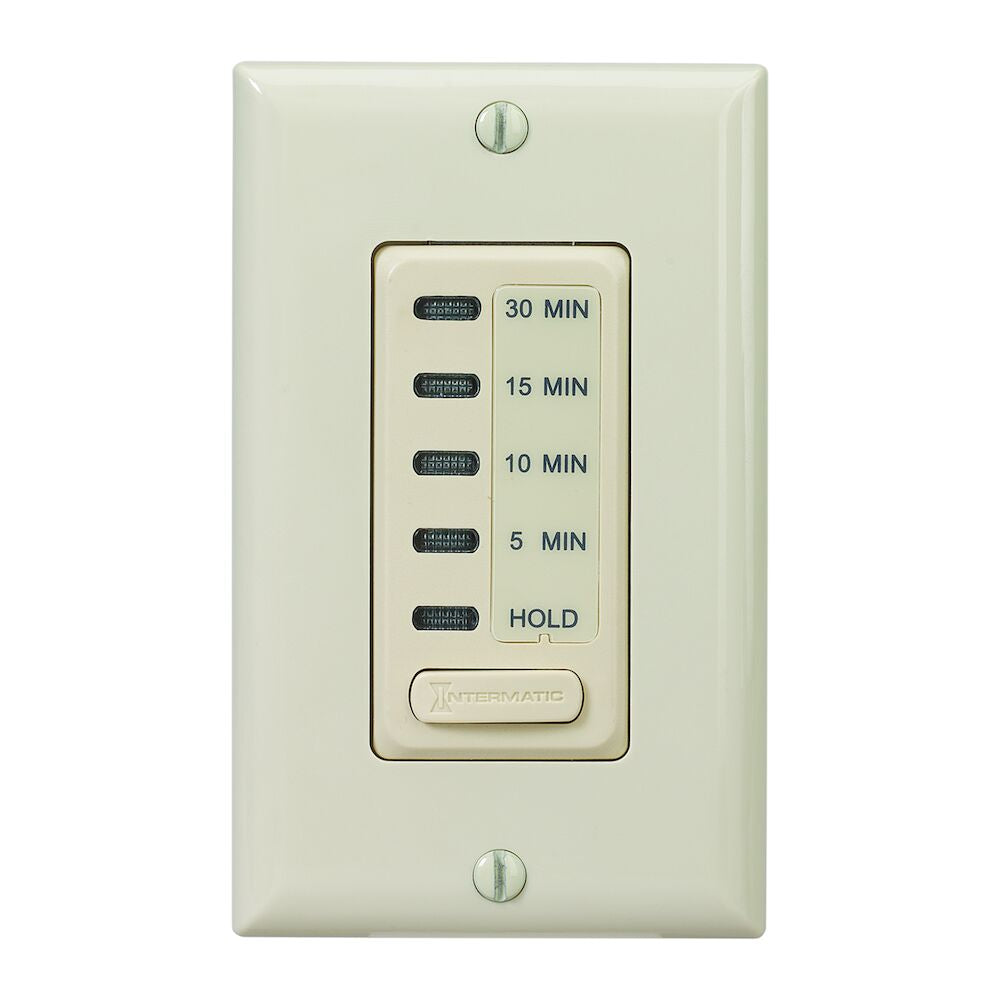 Intermatic Ivory Electronic Countdown Timer, Preset Times 5-10-15-30 Minutes with Hold, Model EI200*
