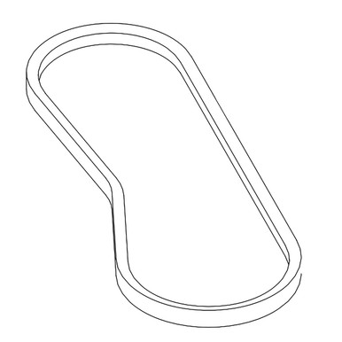 782565 BELT B SECTION 39.00 IN EL Hustler