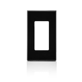 Leviton 1-Gang Decora Screwless Wallplate (Black) Model 80301
