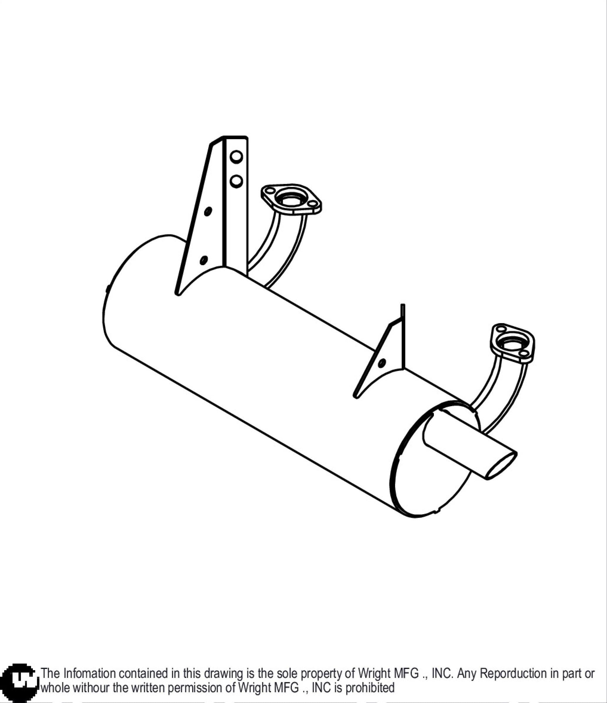 27-31HP Kaw, WZ Muffler 91410036