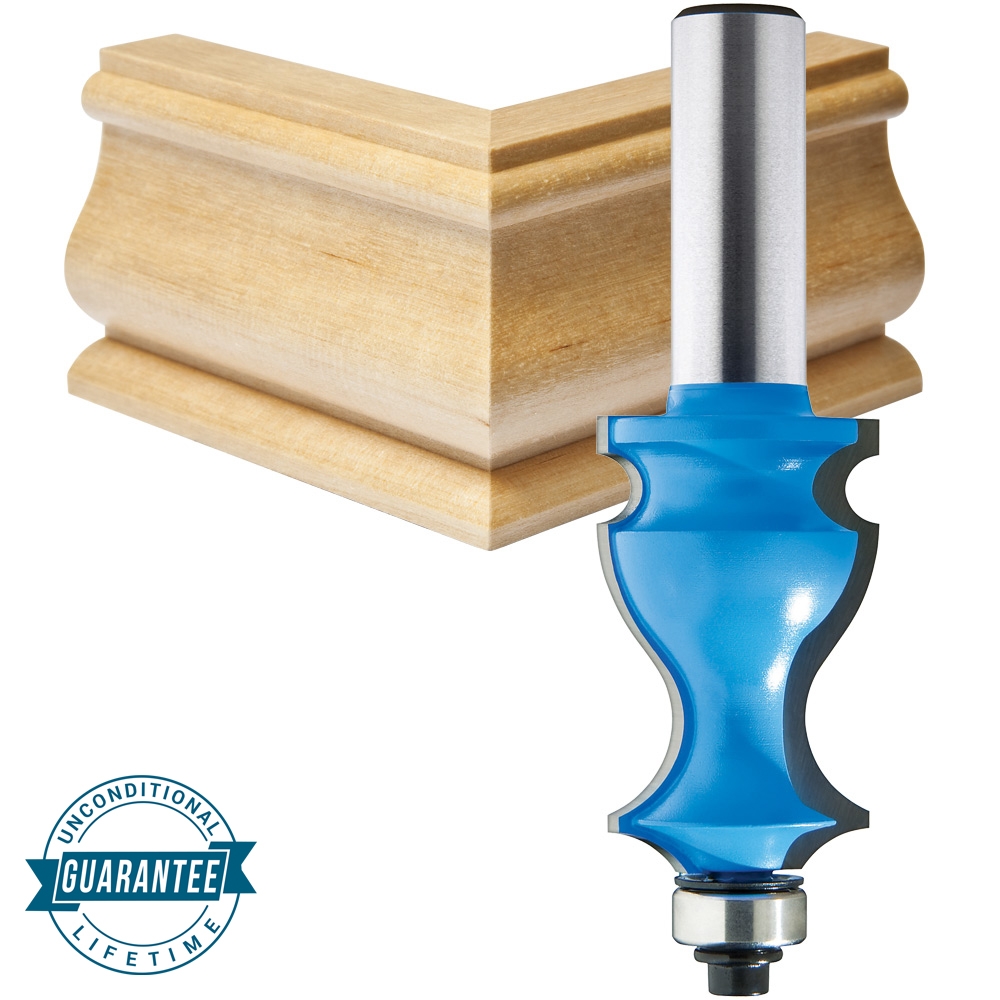 Rockler High Molding Router Bit - 3/4" Dia x 1" H x 1/4" Shank