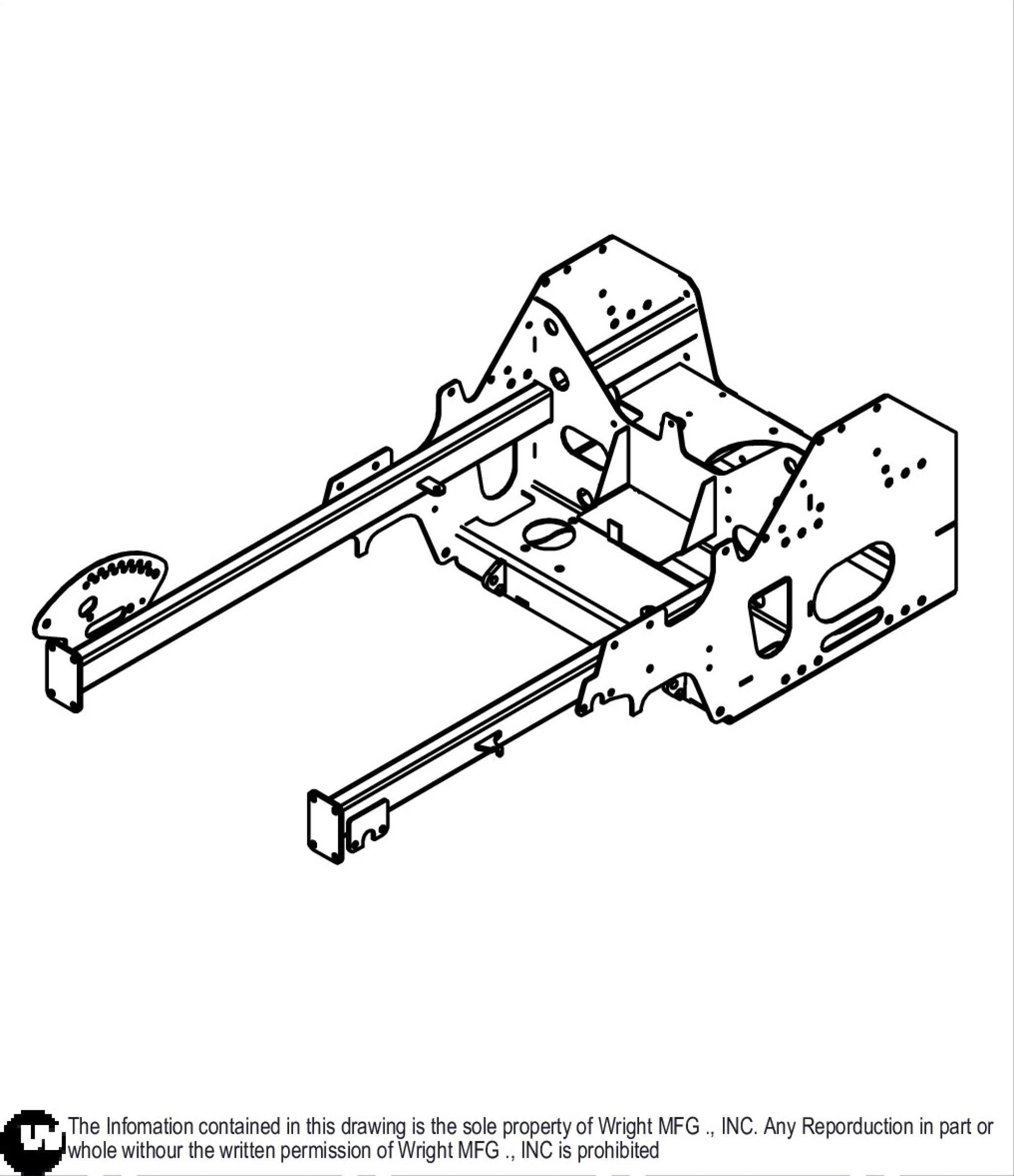 WZ Tractor Frame Weldment 93410212