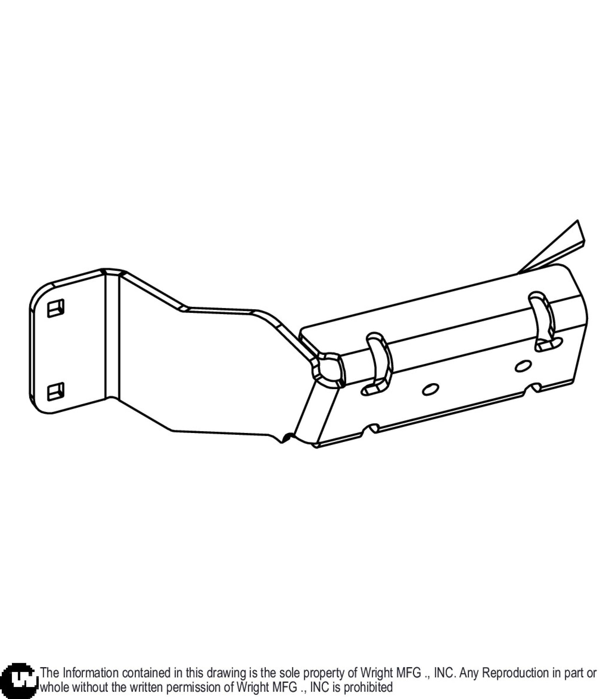 7GA WSTX Collection Bag Bracket 93420175