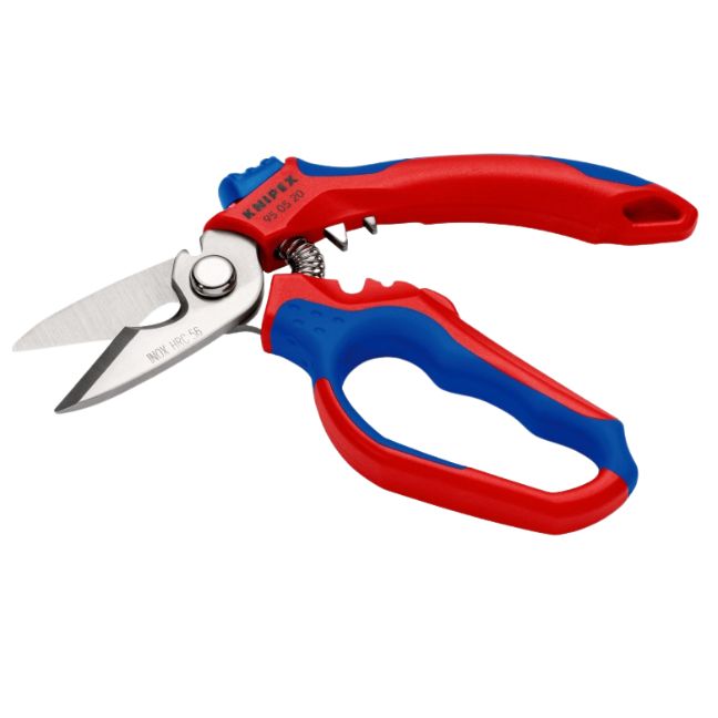 Knipex 950520US 6-1/4″ (160mm) Angled Electricians’ Shears with Crimper