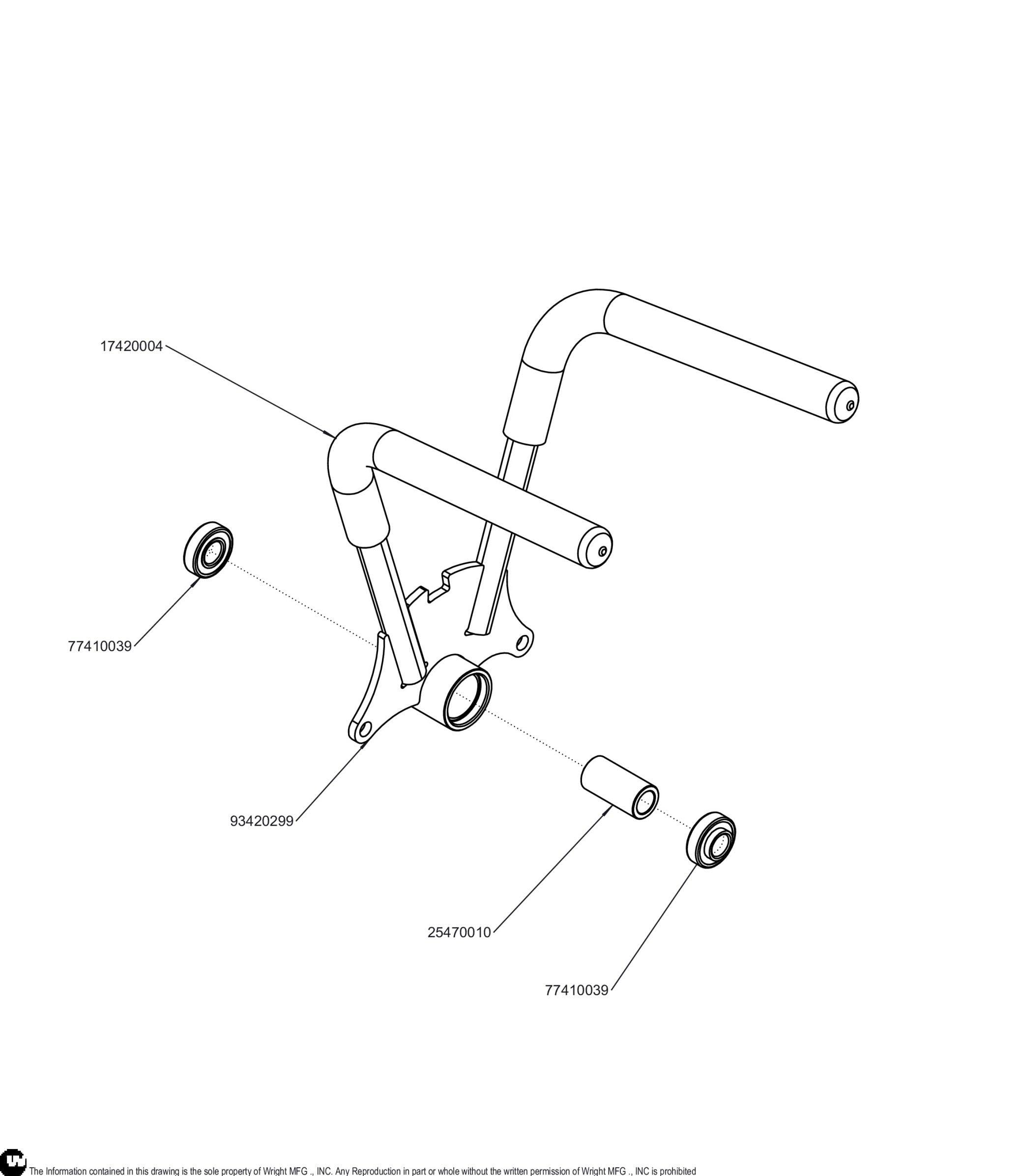 Right WSTX/WSZK Control Lever Assembly 98420206
