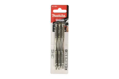 Makita Ph3 X 110mm Torsion Bit Double-Ended 3-Pk - New - B-21892