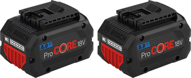 Bosch 18V 8Ah Li-Ion Battery Twin Pack - 0615990M2E