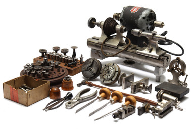 Boley Watchmaker's Lathe w/ Racine Motor & Accessories