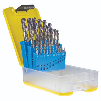Sutton INOX Drill Bit Set HSS TiAlN 1mm-13mm 25Pce - D180SM3