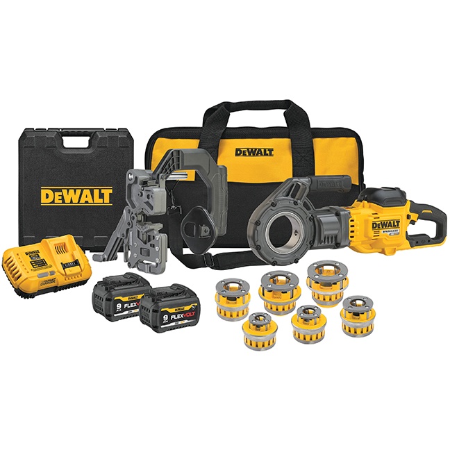 DeWalt DCE700X2K FLEXVOLT 60V MAX Pipe Threader Kit with Die Heads