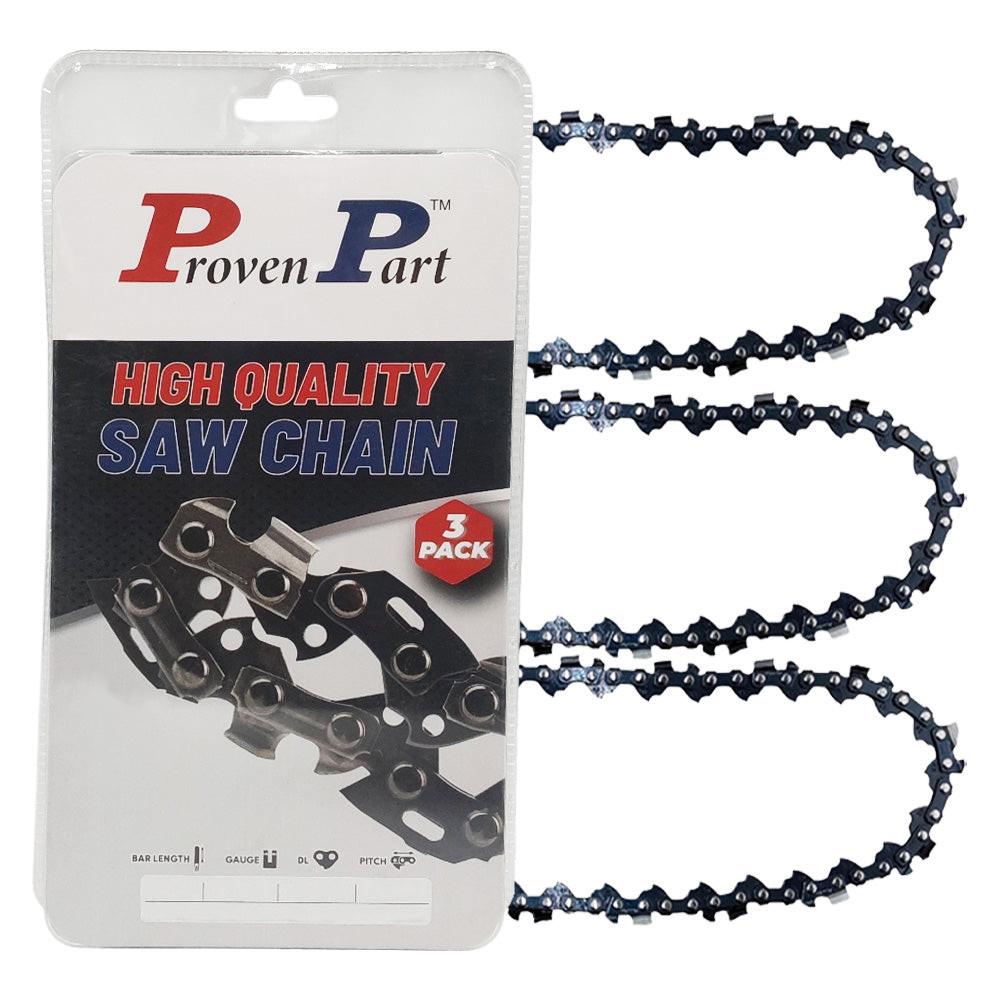 Proven Part 3-Pack of chainsaw Chain 38LP Pitch 043 Gauge 56 DL Fits Craftsman CMXGZAM700117