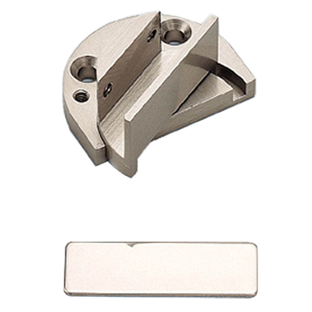 Pivot Type Inset Glass Door Hinge, GP-40 - Satin Nickel