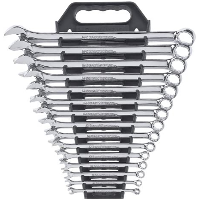 GearWrench 81901 SAE Long Pattern Combination Wrench Set 15-Piece