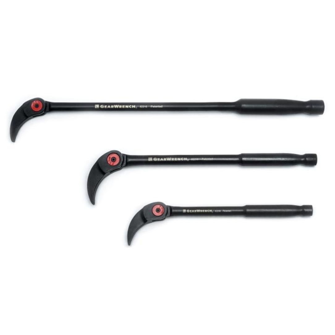 GearWrench 82301D 8″, 10″ and 16″ Indexing Pry Bar Set 3-Piece