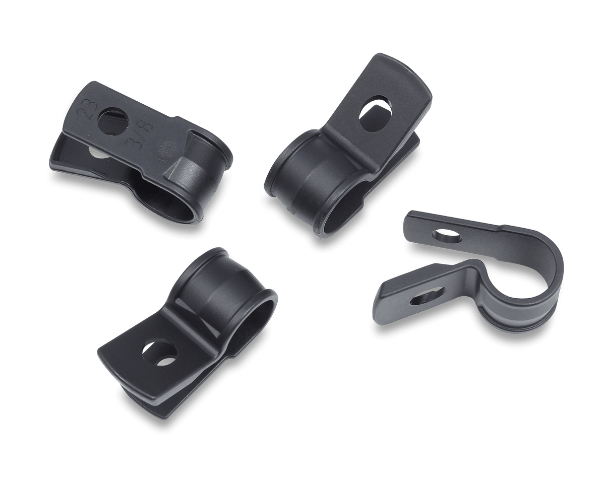 IDEAL Cable Mounting Clamps UV Black, 3/8"x1/2", Model IT375CCL2-C0*