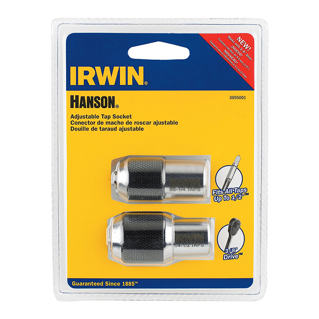 Irwin 3095001 2-Piece Adjustable Tap Socket Set