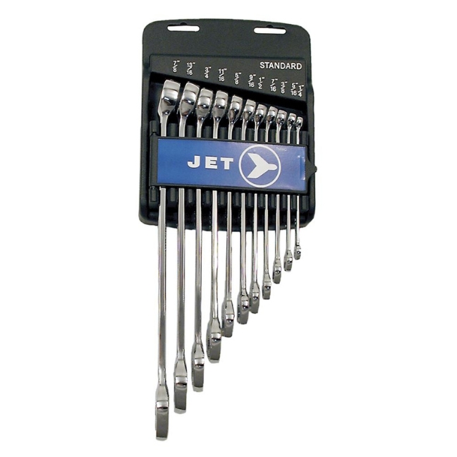 Jet 700312 RCWS-13S Long SAE Ratcheting Combination Wrench Set 13-Piece
