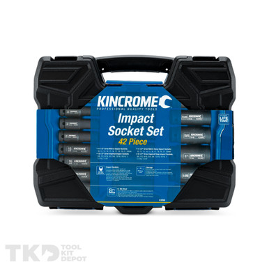Kincrome Socket Set Metric/Imperial 1/2 Drive 42 Pce - K2098