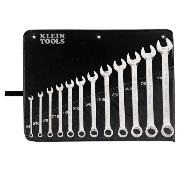 Klein 68404 Combination Wrench Set 12-Piece