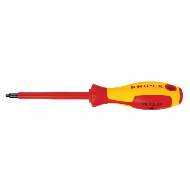Knipex 981202 SQ2 x 4″ Square Drive Screwdriver – VDE 1000V Insulated