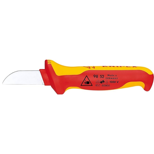 Knipex 9852 7-1/2″ (190mm) VDE 1000V Insulated Cable Knife