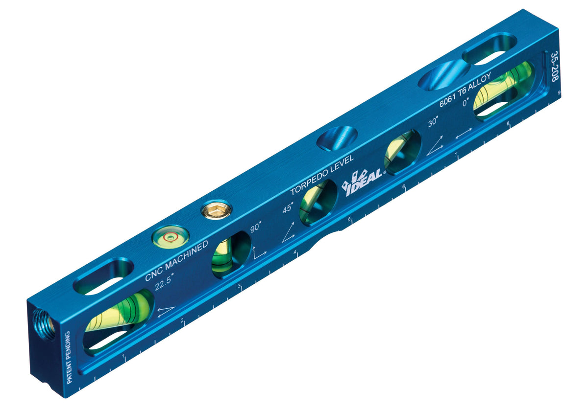 IDEAL Torpedo Precision Level 9" 5+ Vials, Model 35-208*