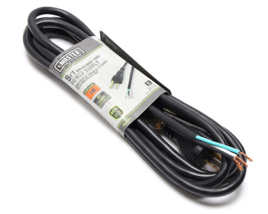 Master Electrician 184143 16/3 SJTW Replacement Power Cord, 9ft
