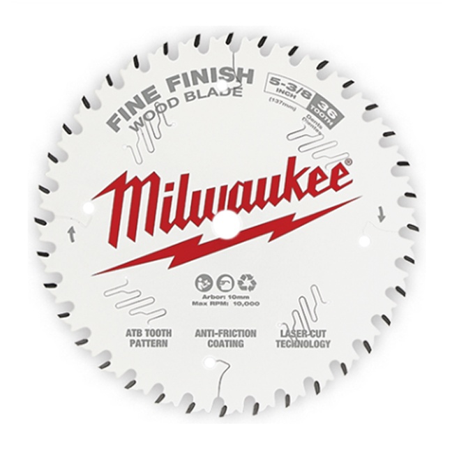 Milwaukee 48-40-0524 5-3/8″ 36T Fine Finish Circular Saw Blade