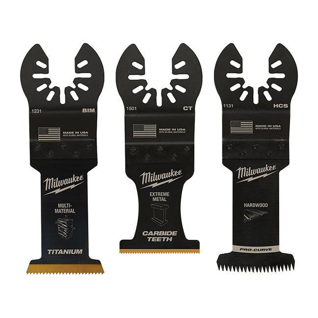 Milwaukee 49-10-9001 Open-Lok All Purpose Multi-Tool Blade Variety Pack 3pk