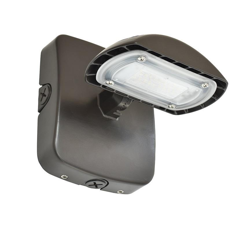 RAB Design Lighting ORA1-LED Multi-Purpose 15 Watts Exterior Wall Mounted Flood Light, Model ORA1-LED15-B-4K-BRZ-DIM-WMC
