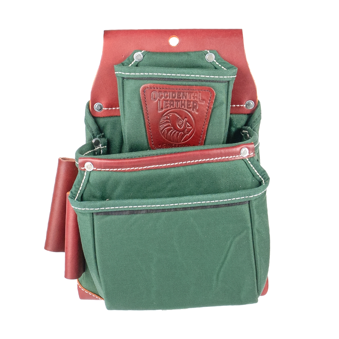 Occidental Leather 8060LH OXYLIGHTS 3-Pouch Fastener Bag – Left Handed – Green