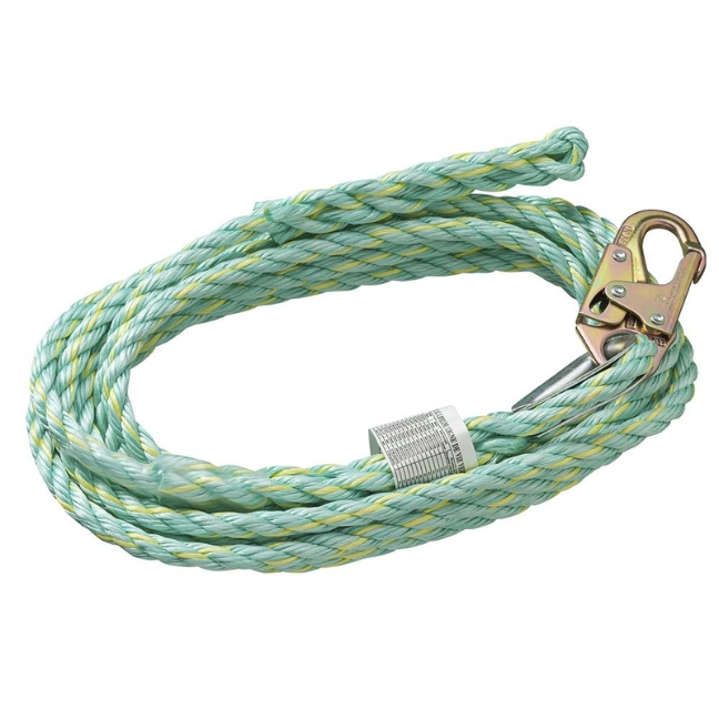 Peakworks V84014100 VL-1125-1005/8″ x 100ft Vertical Lifeline with Snap Hook and Back Splice Ends