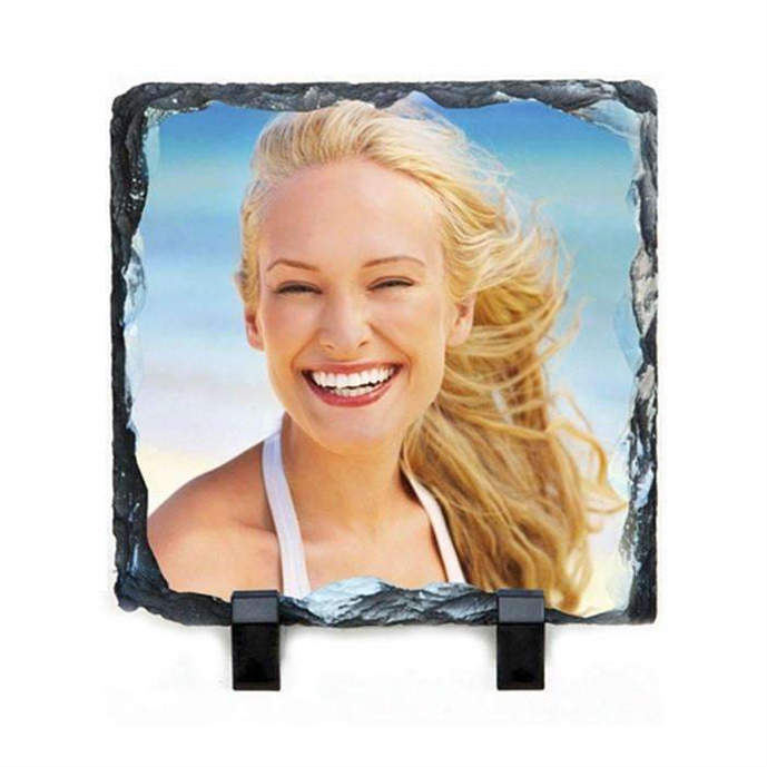 Photo Rock Slate 15cm x 15cm Square - Glossy