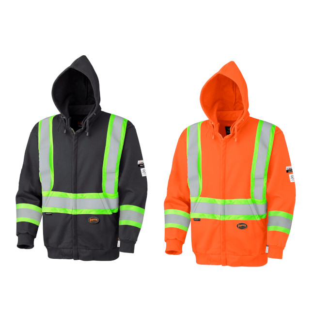 Pioneer Hi-Viz Flame Resistant Heavyweight Zip Hoodie